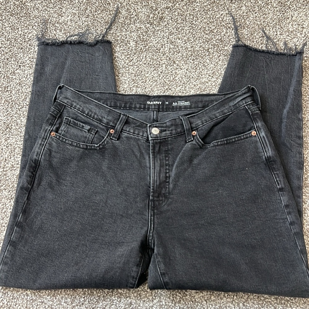 Old Navy High-Waisted OG Straight Black Jeans